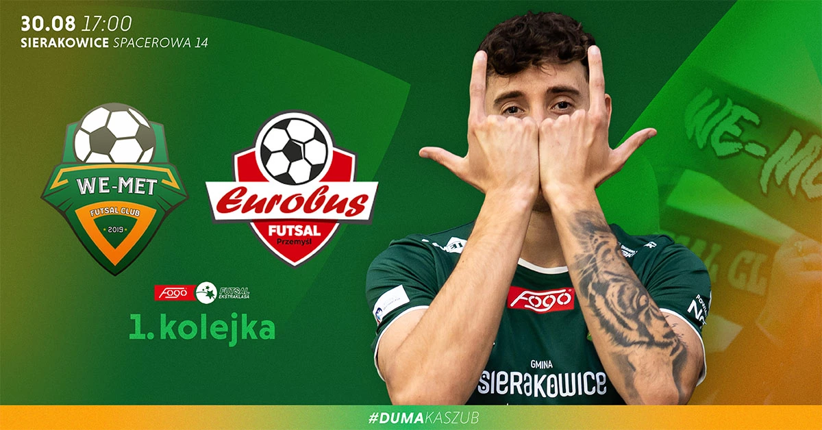 WE-MET Futsal Club Gmina Sierakowice vs Texom Eurobus Przemyśl